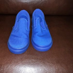 Blue Vans Slip ons
